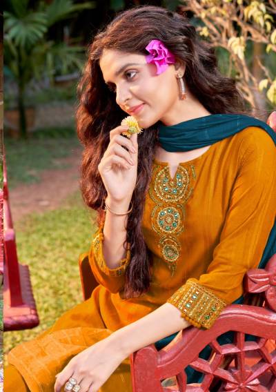 Pahechan Vol 7 By Koodee Designer Embroidered Kurti With Palazzo and Dupatta Collection